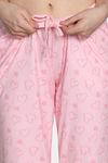Zivame Sweetheart Diaries Knit Poly Pyjama Set - Rose Shadow — thumbnail 7